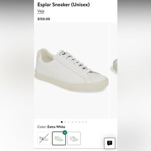 VEJA ESPLAR NWOT White Leather Shoes Women 9.5 Men’s 8